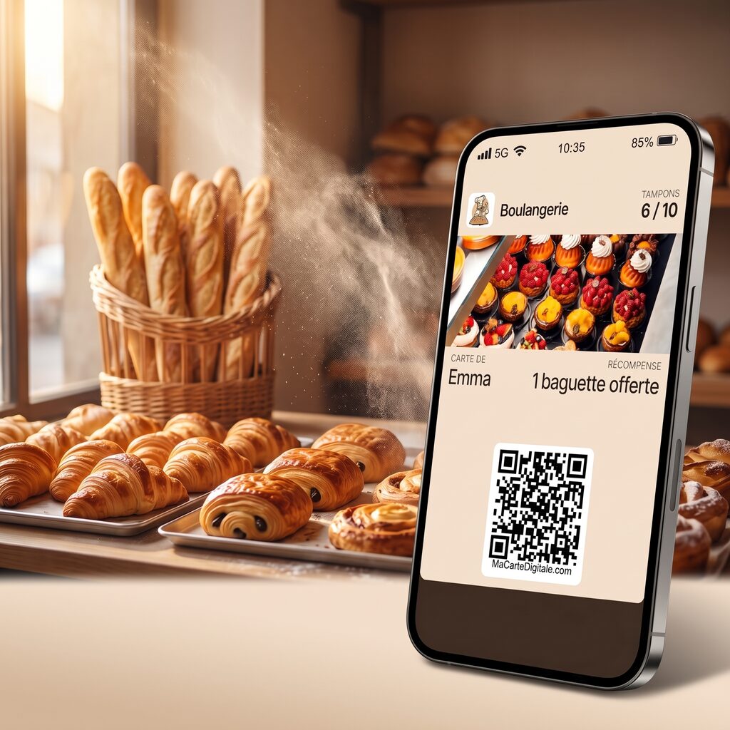 Carte de fidélité digitale pour boulangeries & pâtisseries