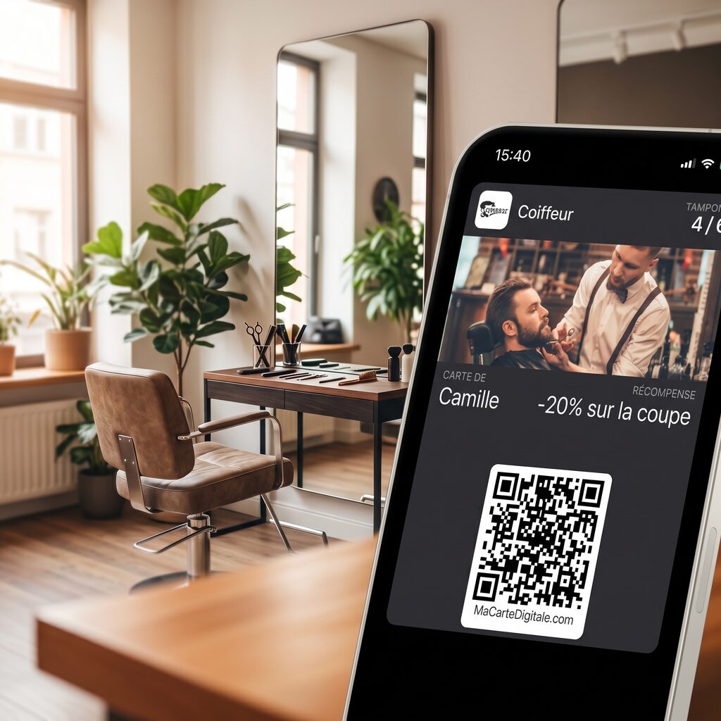 Carte de fidélité digitale pour coiffeurs & barbiers