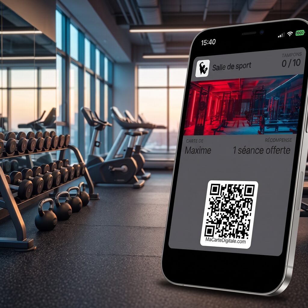 Carte de fidélité digitale pour salles de sport