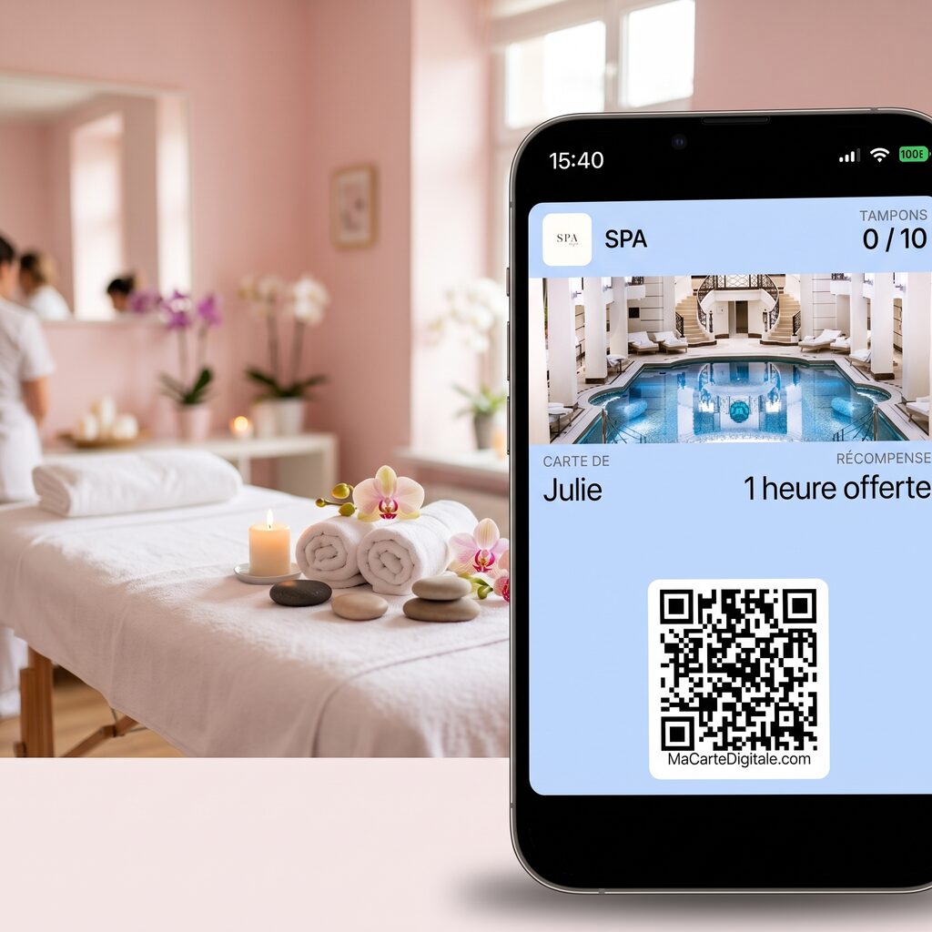 Carte de fidélité digitale pour salons de beauté & spas